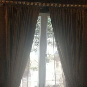 Beautiful golden curtains